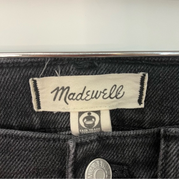 Madewell 27x26 Cali Demi-Boot Jeans in Starkey Wash 0357 faded black high rise - Picture 5 of 10